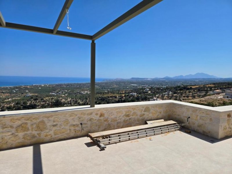 Maroulas Kreta, Maroulas: Neu gebaute Villa mit Meerblick zu verkaufen Haus kaufen